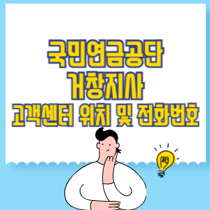 국민연금공단 거창지사 고객센터 위치 및 담당업무별 전화번호