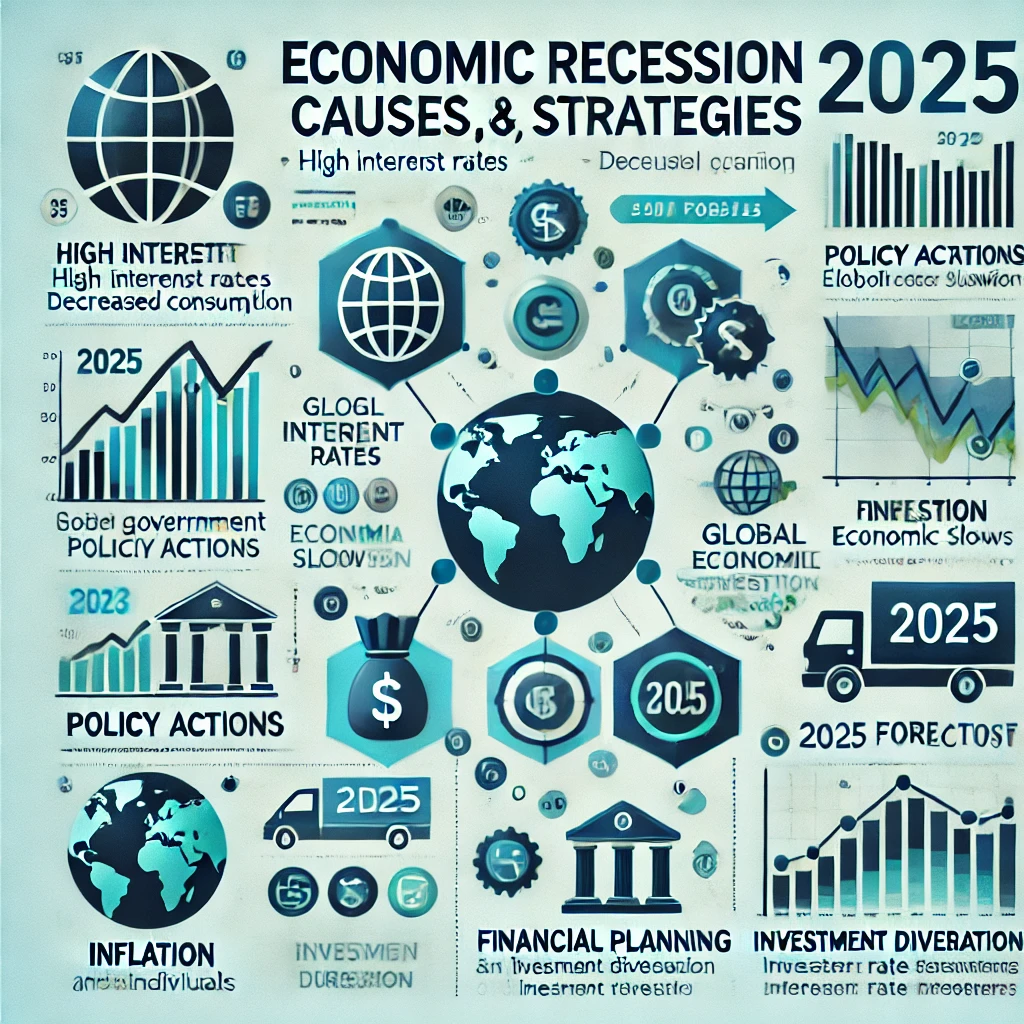 경기침체와 연관된 이미지.