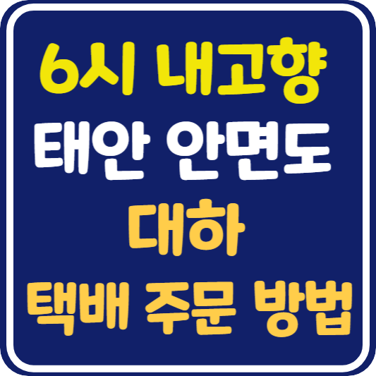 6시 내고향 안면도 대하 택배 주문 방법