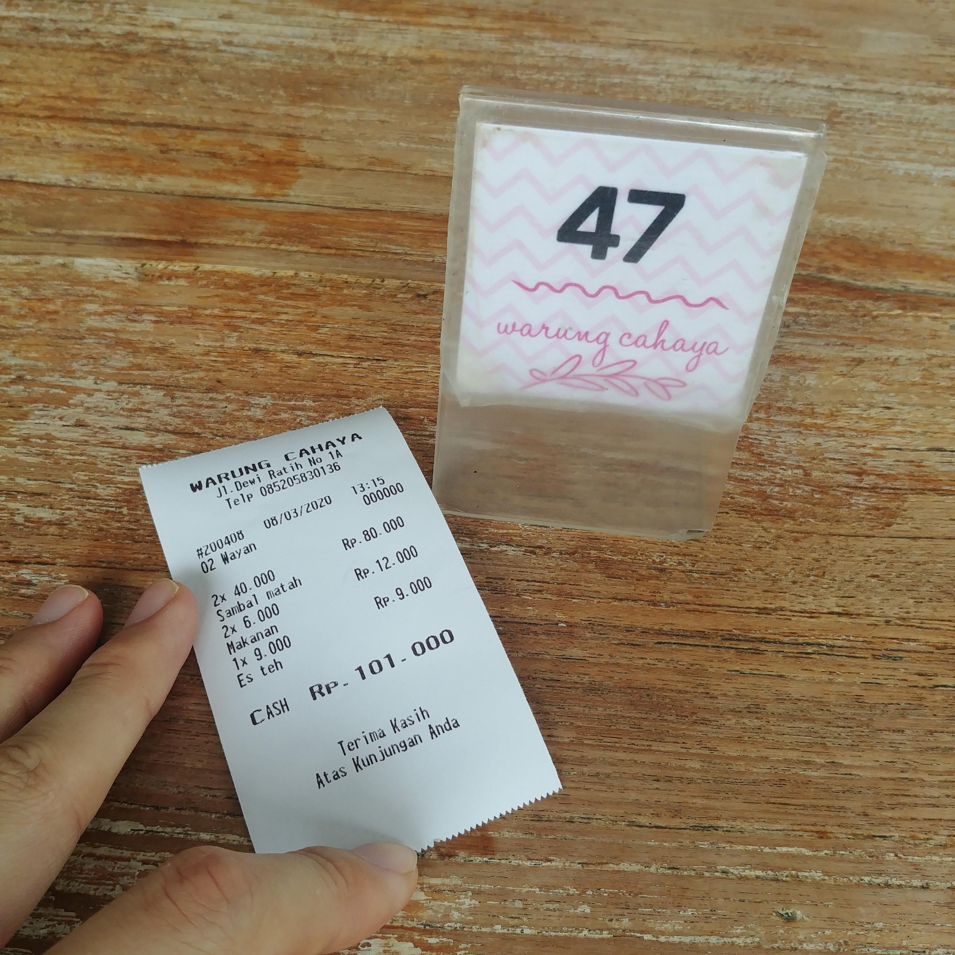 인도네시아 발리 요리 맛집 Warung Cahaya