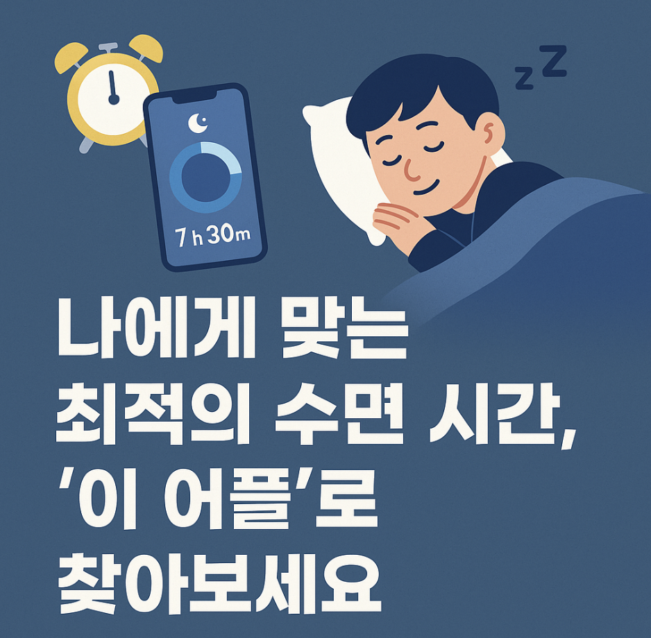 나에게 맞는 최적의 수면 시간, '이 어플'로 찾아보세요