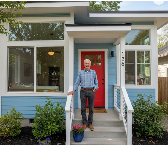 노인과 집 이미지