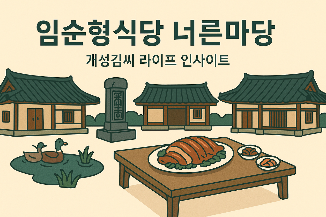 임순형식당,임순형 너른마당 위치,통오리밀쌈 맛집,이웃집백만장자 임순형식당,고양시 한옥 맛집 추천