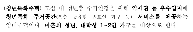 청년특화주택