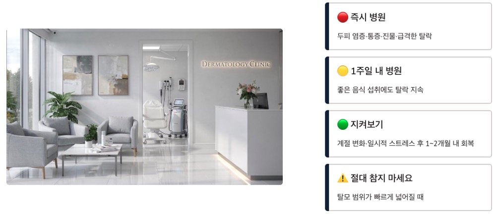 머리카락 병원가야 할때