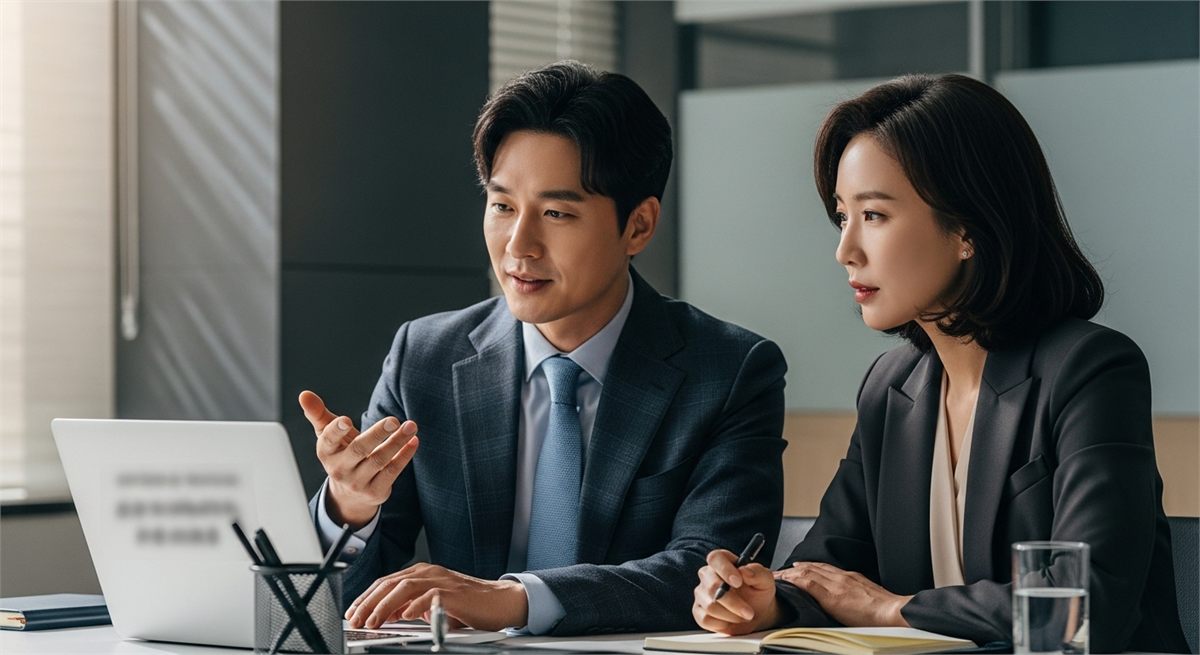 한국인 투자자들이 공모주 청약 결과를 검토하는 모습