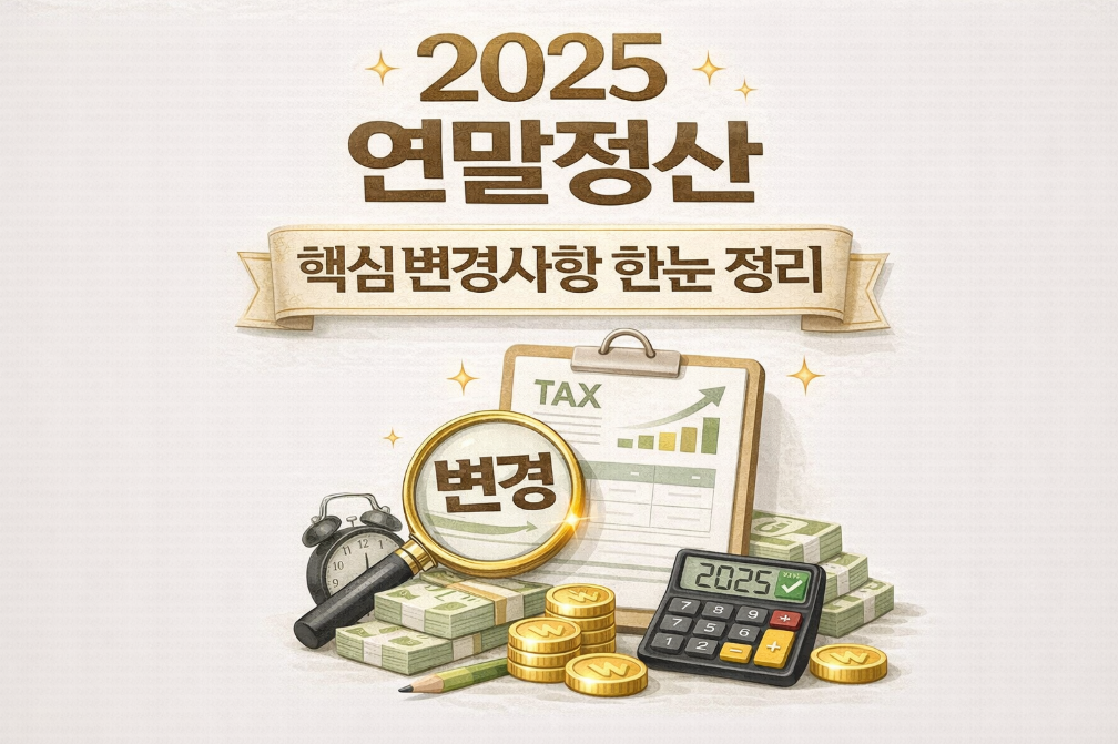 2025 연말정산 변경사항 3분 완벽 정리
