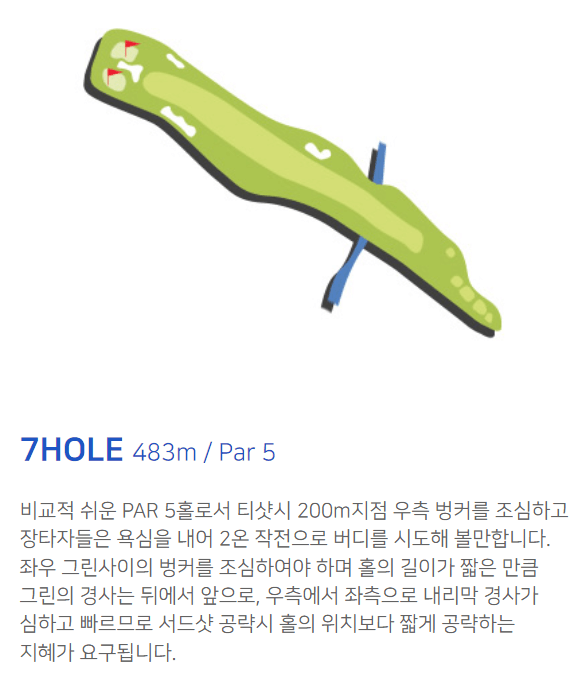 골프존카운티 오라 코스공략도 7