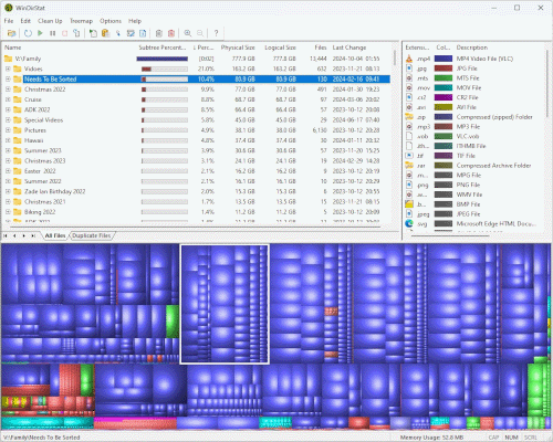 WinDirStat 프로그램