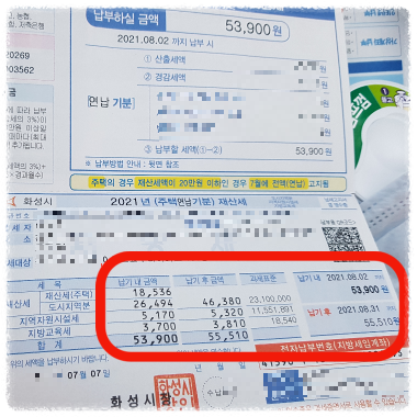 가산금에 대한 사진