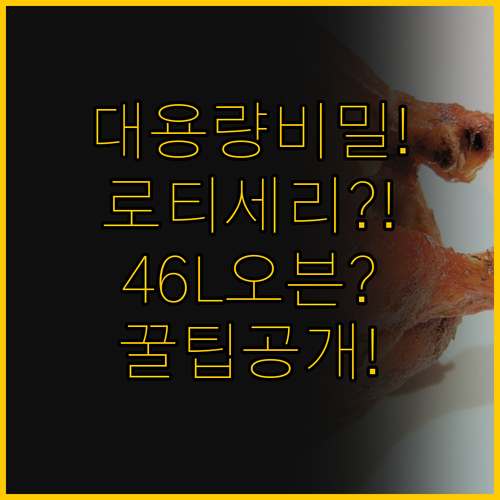 리빙웰 46L 컨벡션 오븐 대용량의 ..