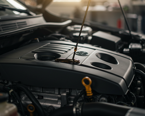 엔진오일 확인모습