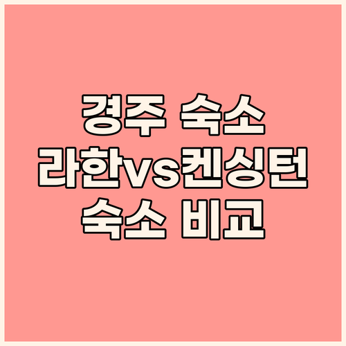 경주 여행 숙소 고민 끝 라한셀렉트 