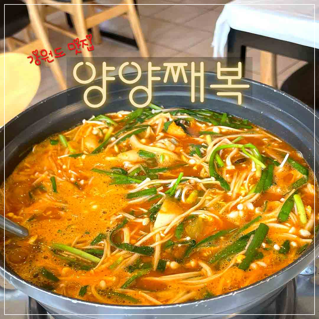 양양 맛집 양양째복