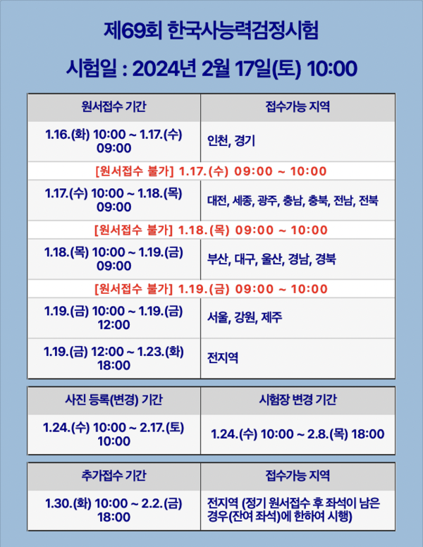 한국사능력검정시험-69회-일정-이미지