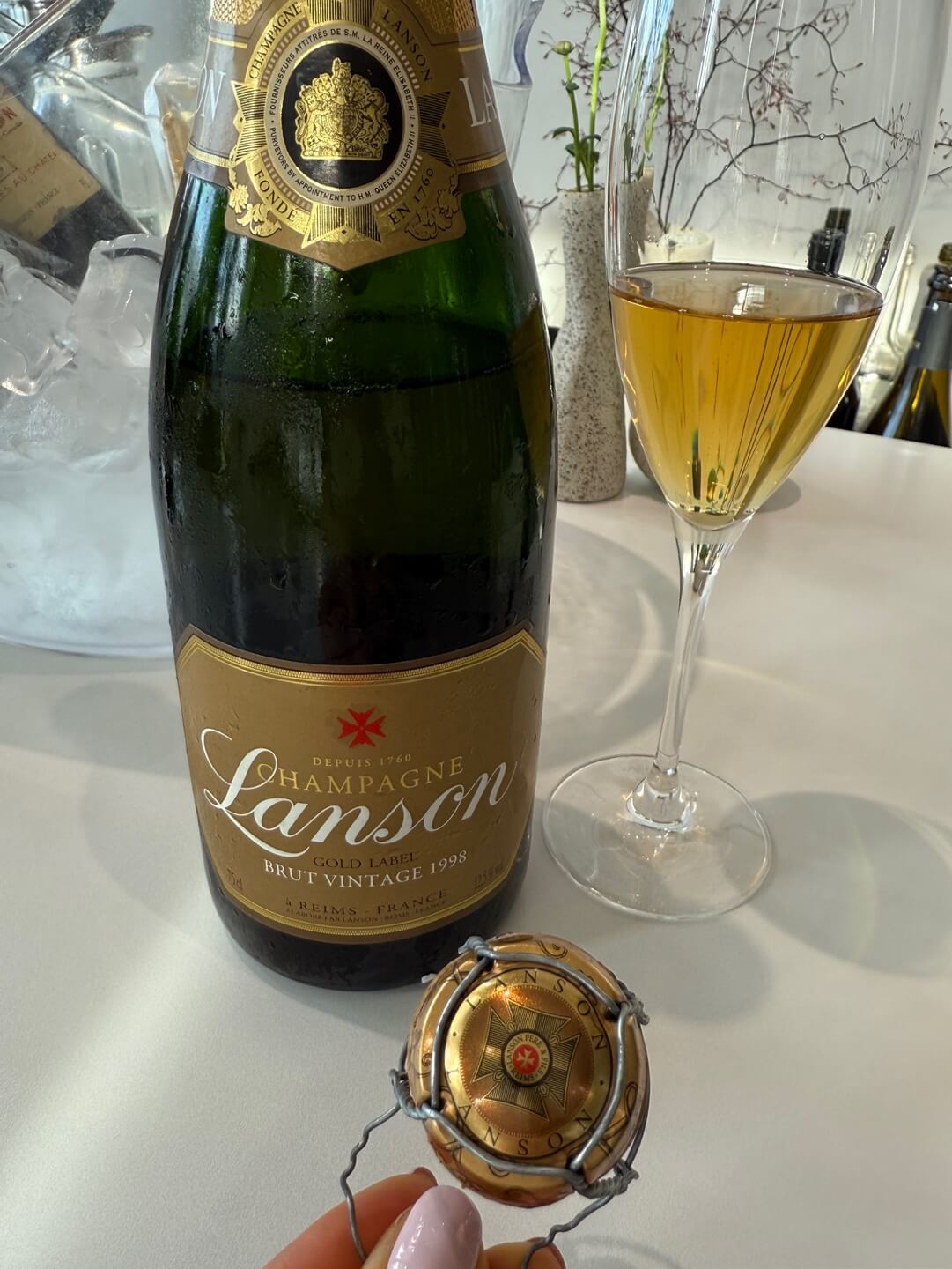 Lanson Gold Label Brut Vintage 1998, Champagne, France๏ฝ๋์ก ๊ณจ๋ ๋ผ๋ฒจ ๋ธ๋คผ ๋นํฐ์ง 1998