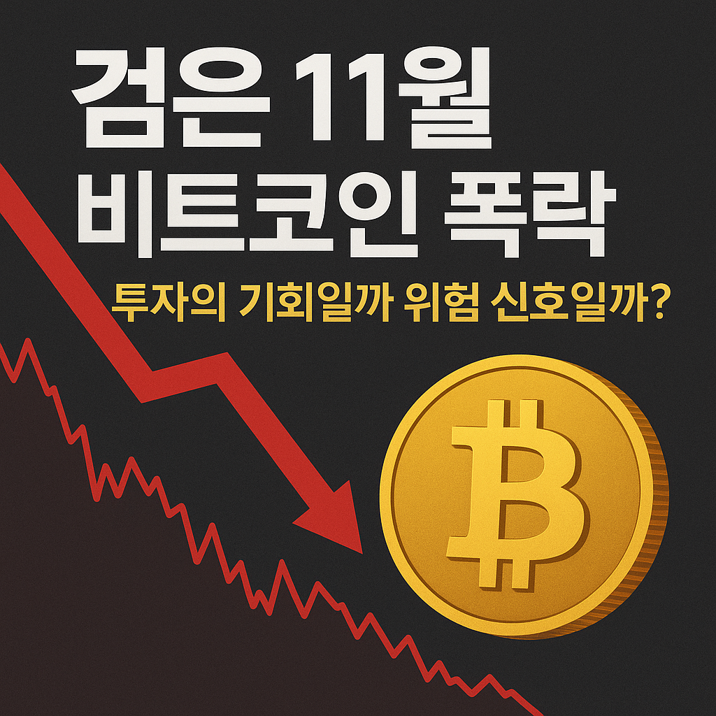 📉 '검은 11월' 비트코인 폭락, 투자의 기회일까 위험 신호일까?