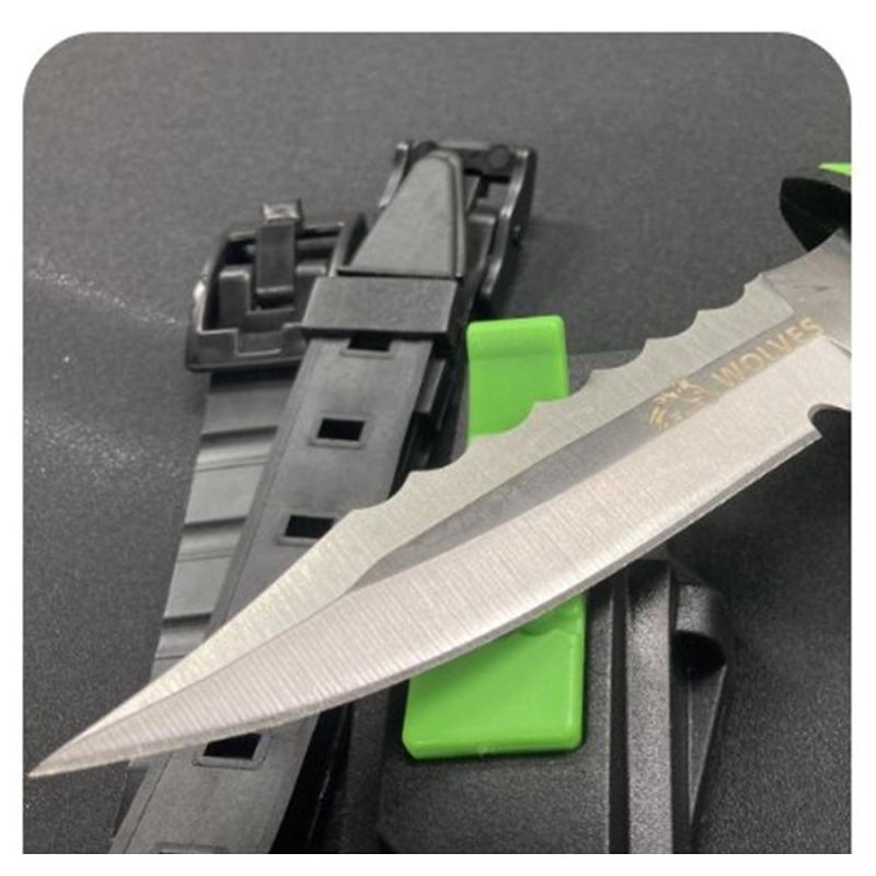 울브스 다이버 스쿠버 다이빙 수중 나이프 그린 다이버스03 녹슬지않는 해산물손질