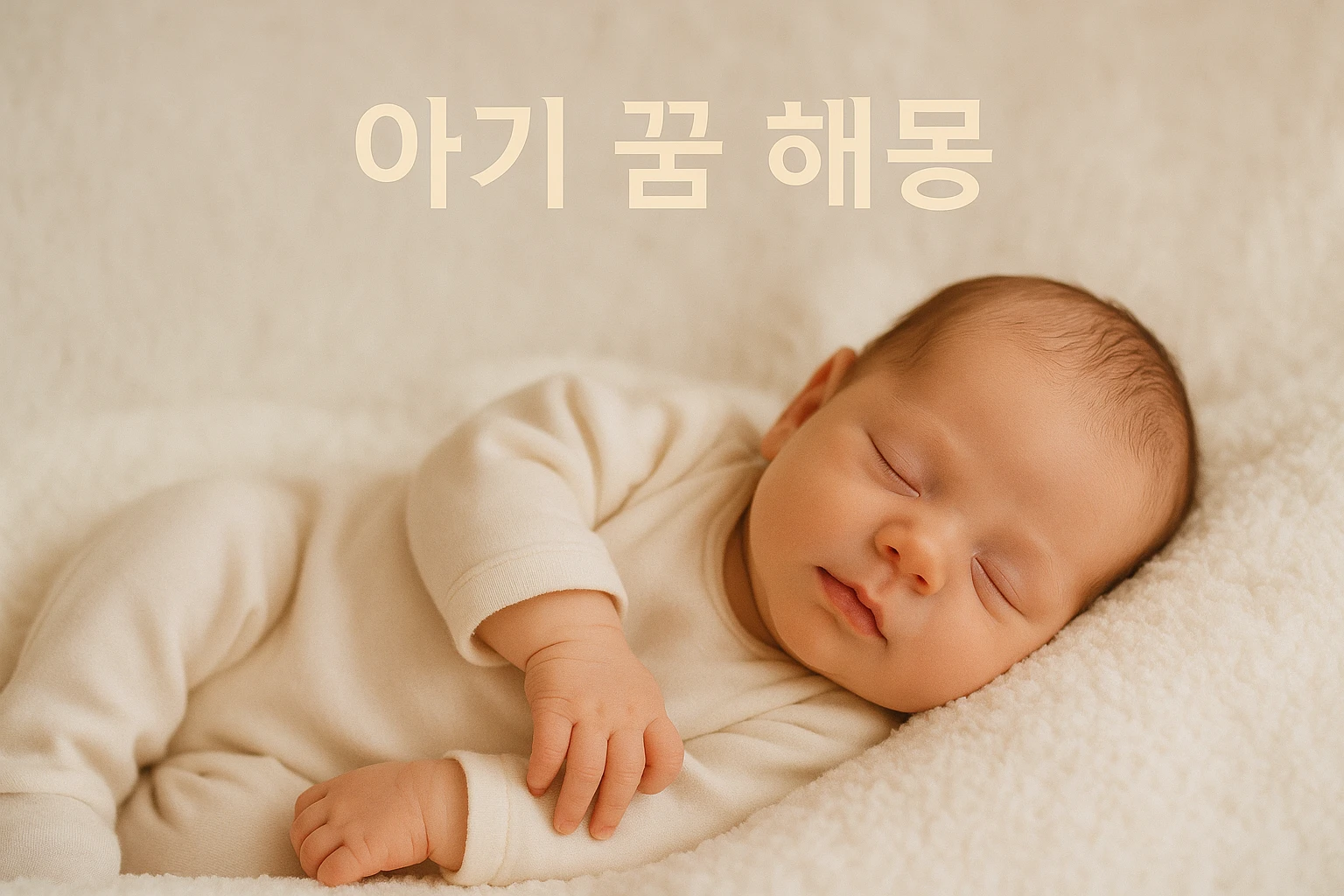 ⭐ 아기 꿈 해몽 완벽 정리: 상황별 의미와 현실 조언