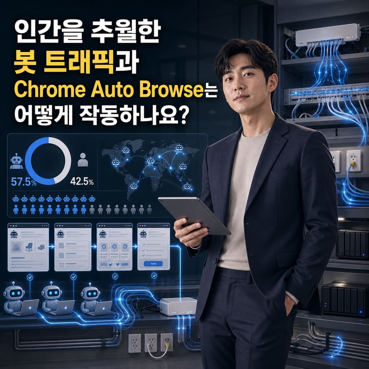 인간을 추월한 봇 트래픽과 Chrome Auto Browse는 어떻게 작동하나요?