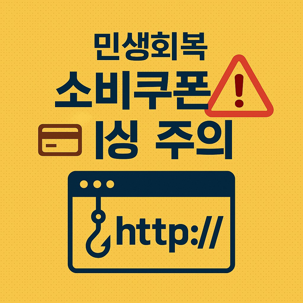 민생회복 소비쿠폰 피싱, 클릭 한 번으로 개인정보 털린다