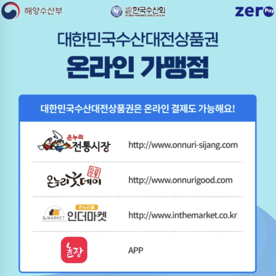 2024 수산대전 상품권 사용처 총정리 및 환불방법