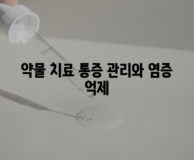 약물 치료 통증 관리와 염증 억제