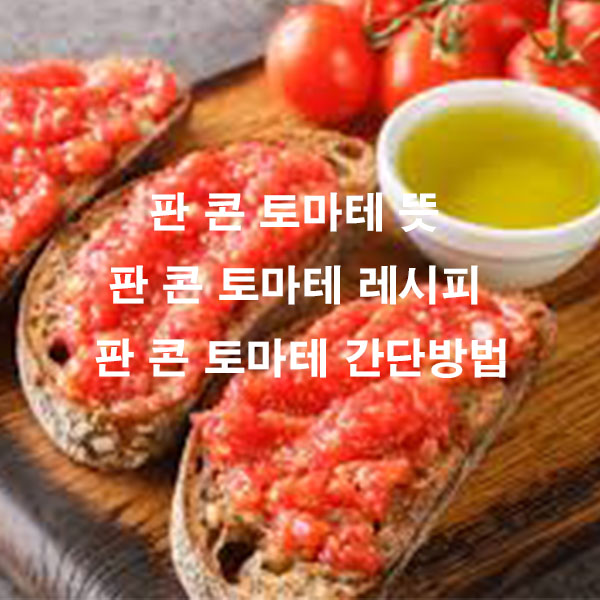 판 콘 토마테 뜻 판 콘 토마테 레시피 판 콘 토마테 간단방법