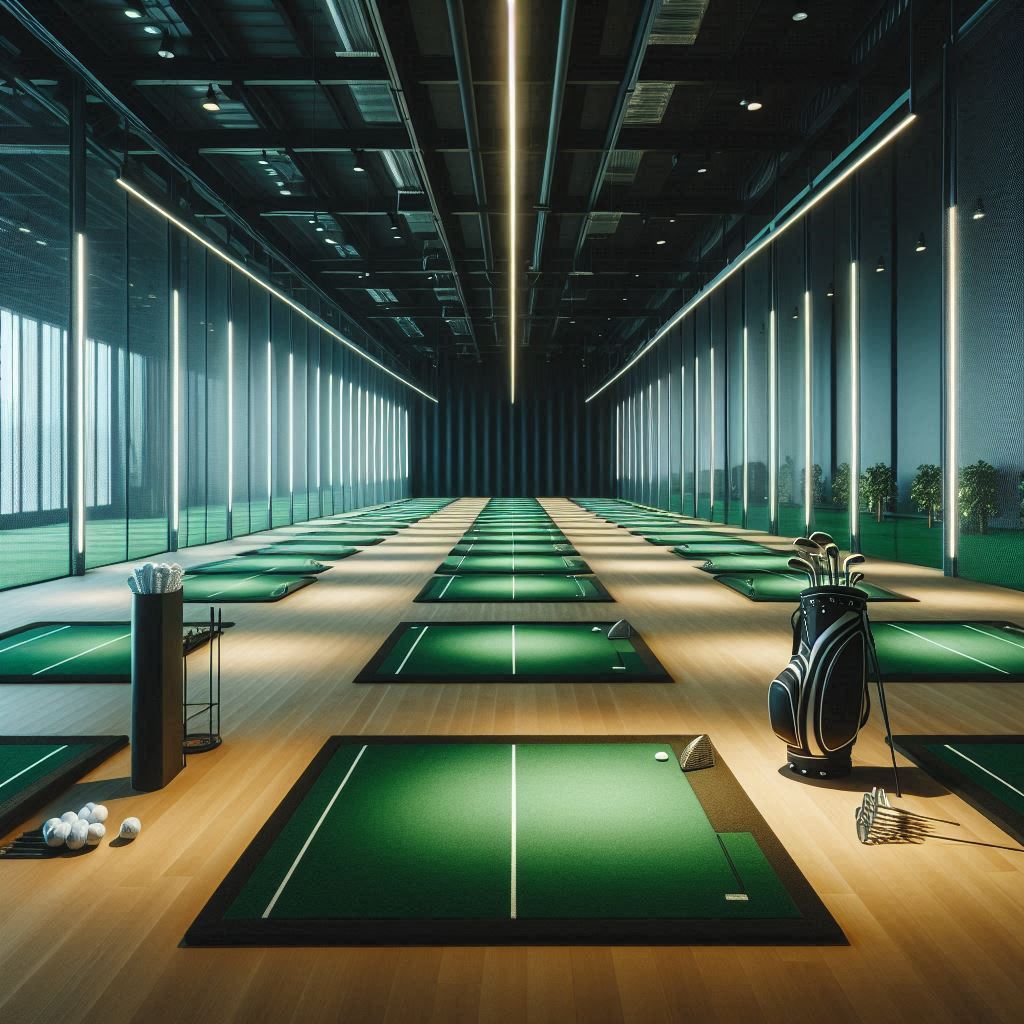 실내골프연습장 배경