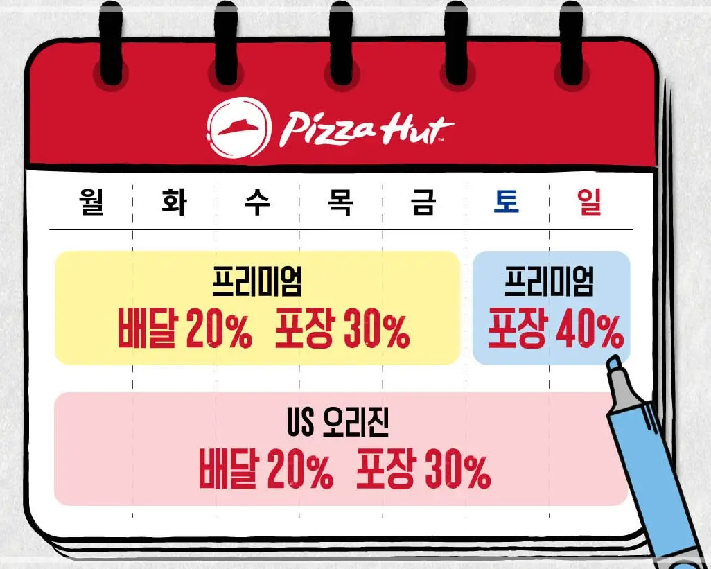 피자헛-할인-방법-방문포장-통신사