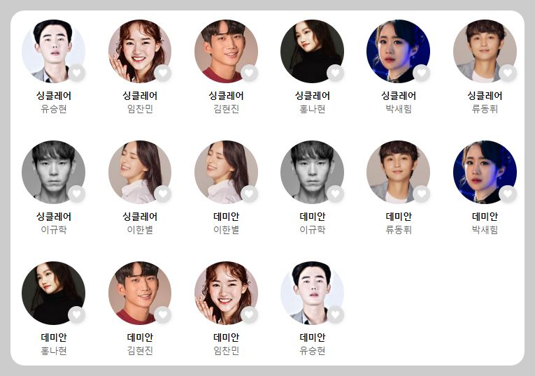 뮤지컬 데미안 캐스팅