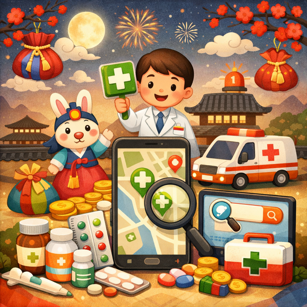 설날 명절 약국 여는 곳 찾기 2026 최신 총정리|당번약국·E-Gen 조회방법·119 확인까지 한 번에 관련 사진