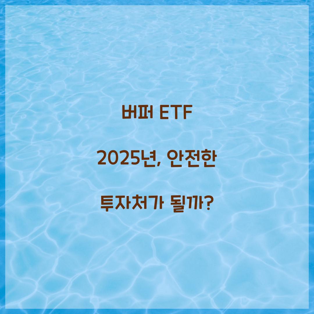 버퍼 ETF 2025년