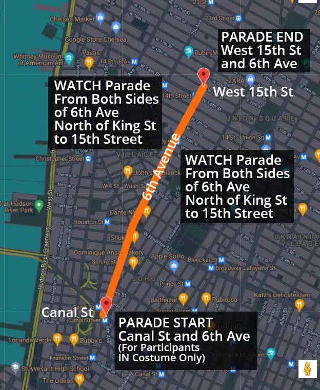 NYC-Village-Halloween-Parade-Route-1