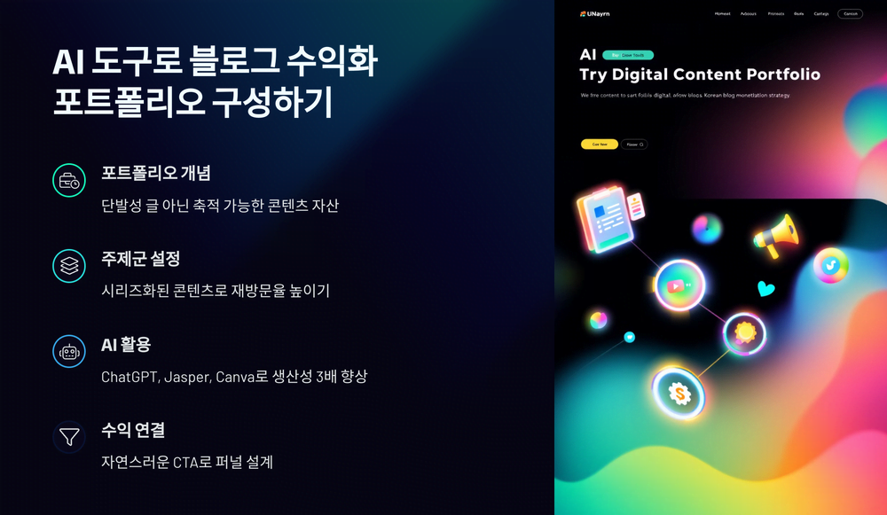 AI 도구를 활용한 블로그 수익화 관련 이미지