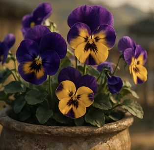 팬지 꽃말과 색상별 의미