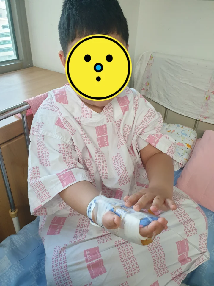 아데노이드-수술-당일-아침-준비-사진
