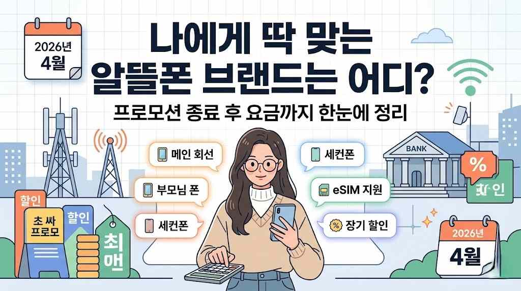 알뜰폰 6강 비교, 7개월 할인보다 정상가를 먼저 봐야 하는 이유