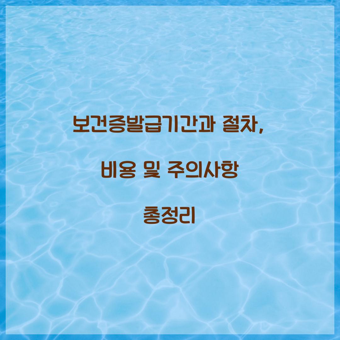 보건증발급기간