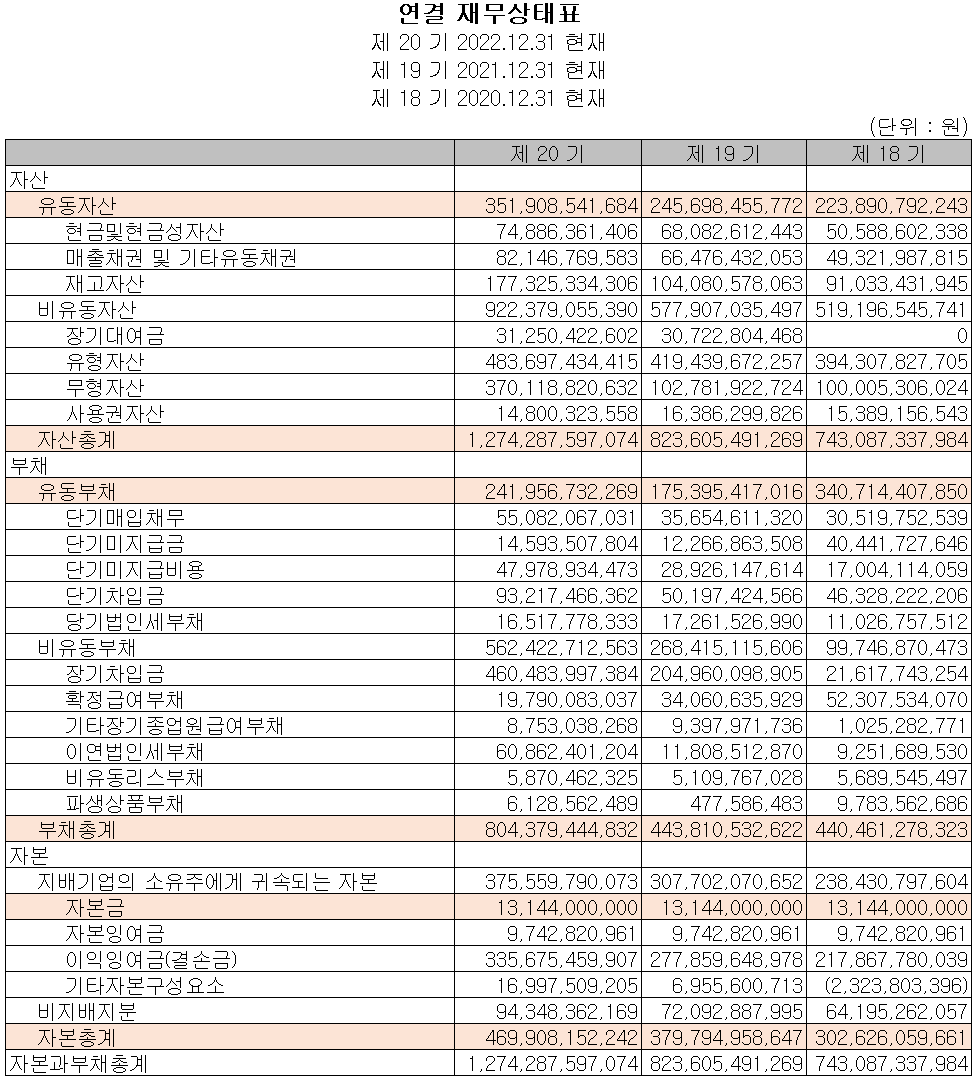 원익QnC - 재무상태표