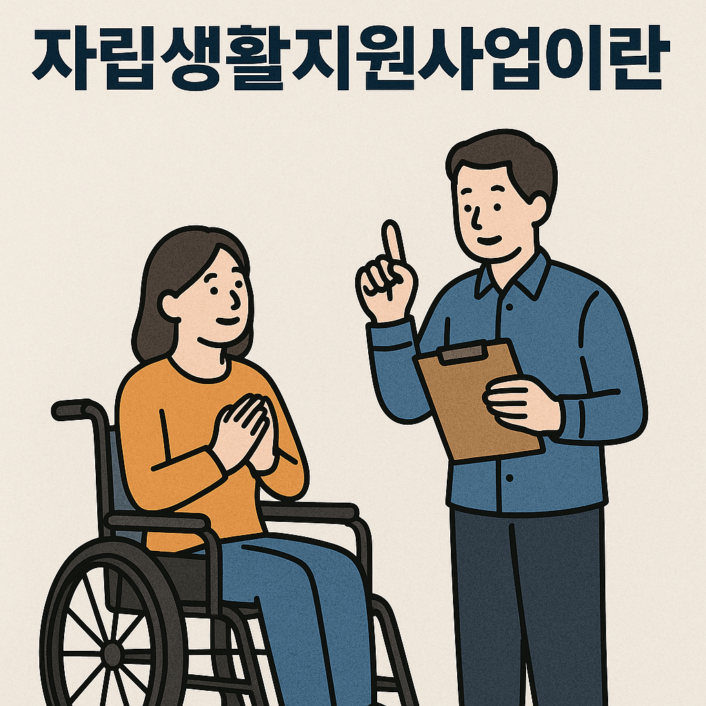 자립생활지원사업이란?