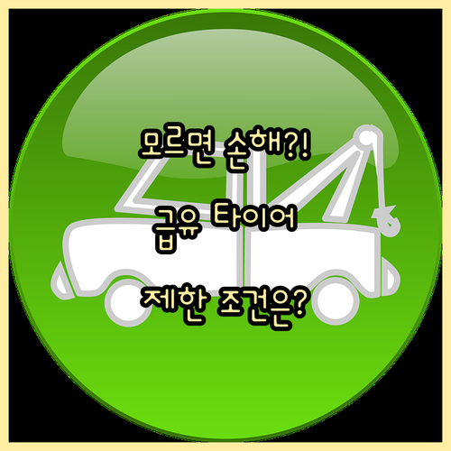 긴급출동 특약 비상 급유와 타이어 수..