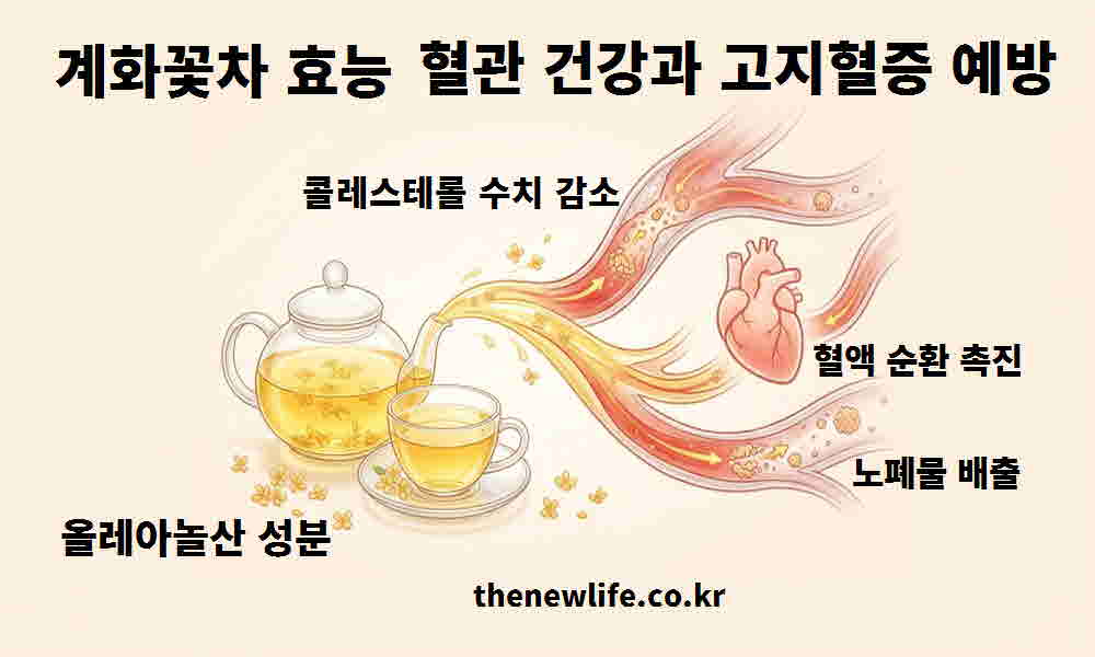 계화꽃차 효능 혈관 건강 고지혈증 예방
