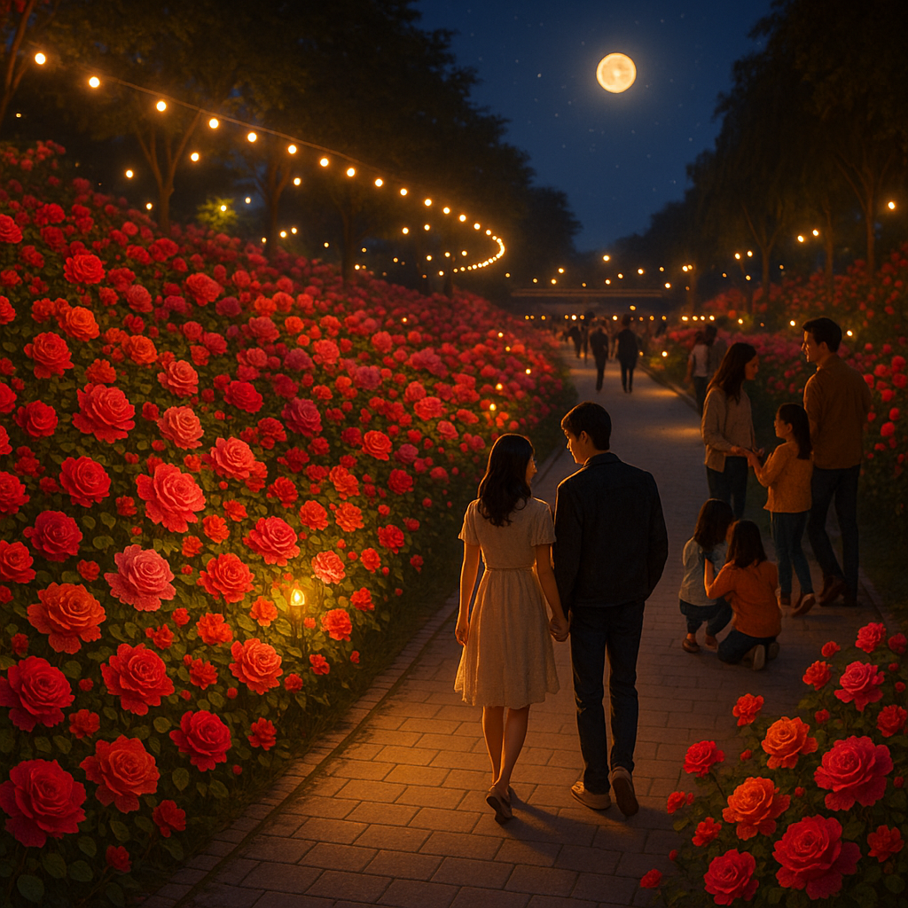 서울장미축제 야경