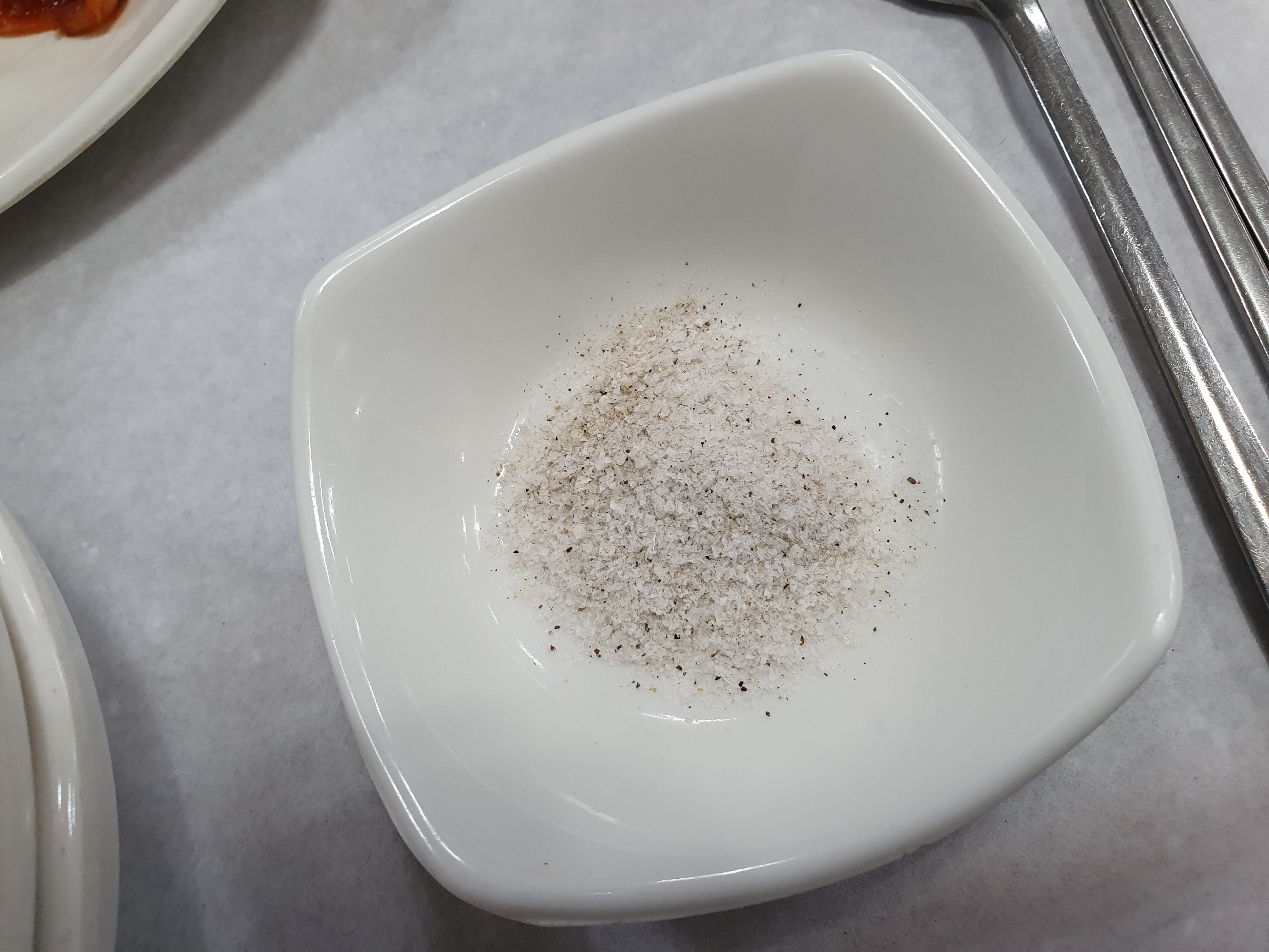 수통골 장수오리 오리백숙에 찍어먹는 맛소금