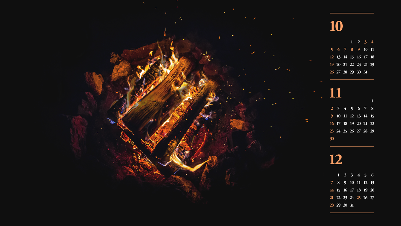 12 타닥타닥 B - 2025년11월 노트북배경화면