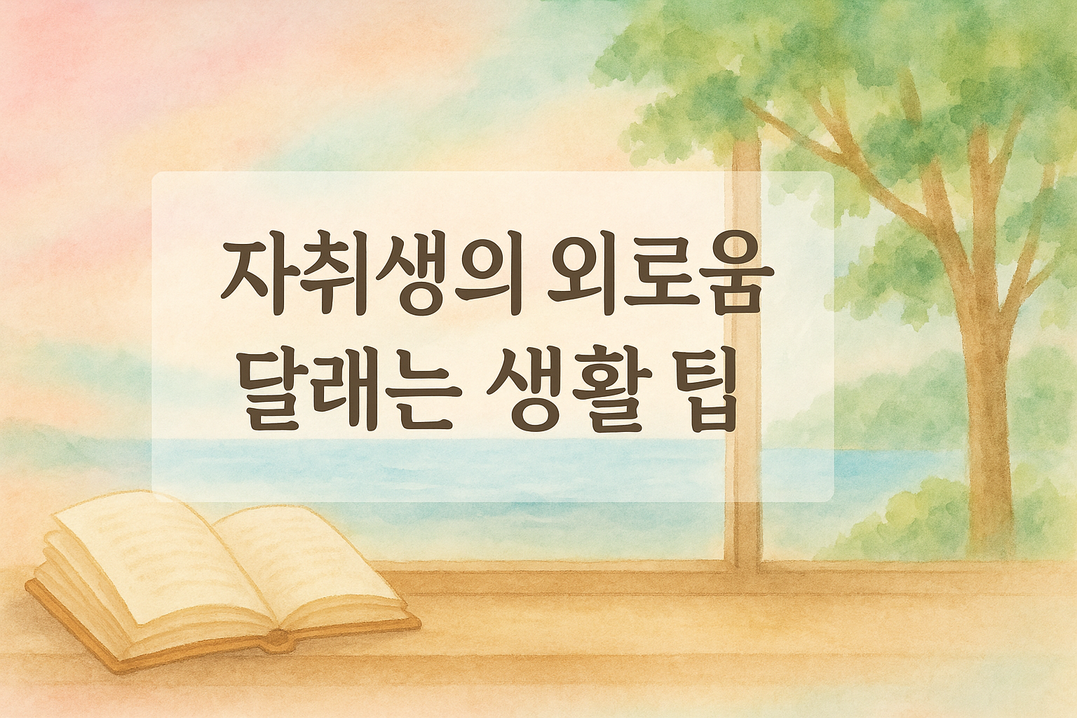 자취생활의 조용한 풍경