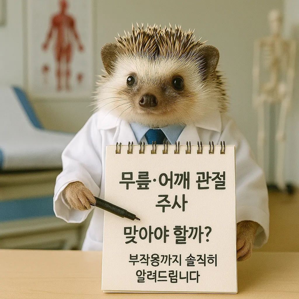 무릎·어깨 관절 주사, 맞아야 할까 부작용까지 솔직히 알려드립니다