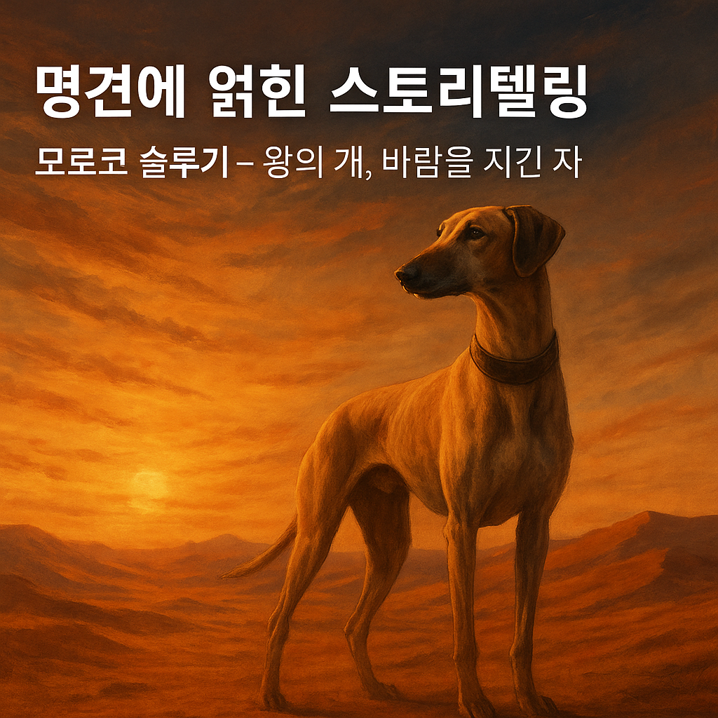 모로코 슬루기 이미지 &ndash; 왕의 개, 바람을 지킨 개