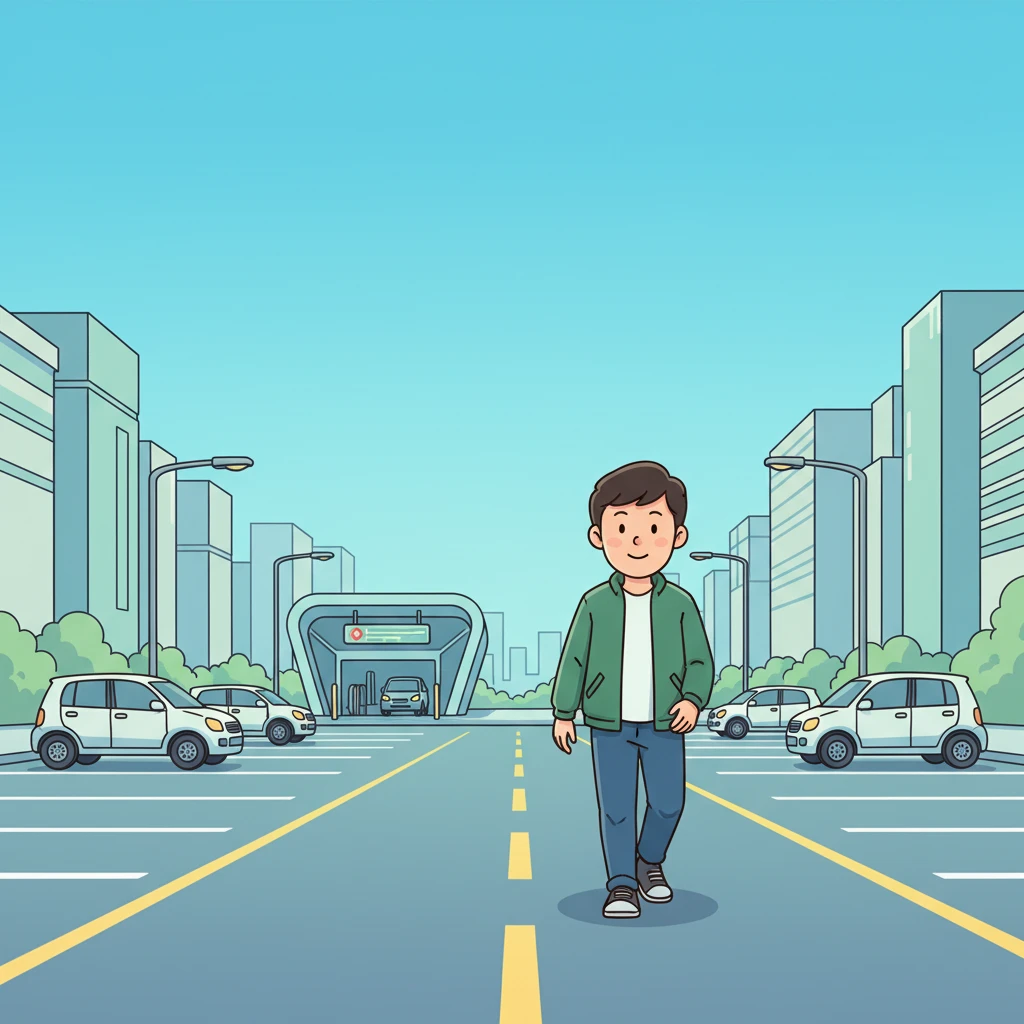 중앙역 신도시 방향 여유로운 주차 공..